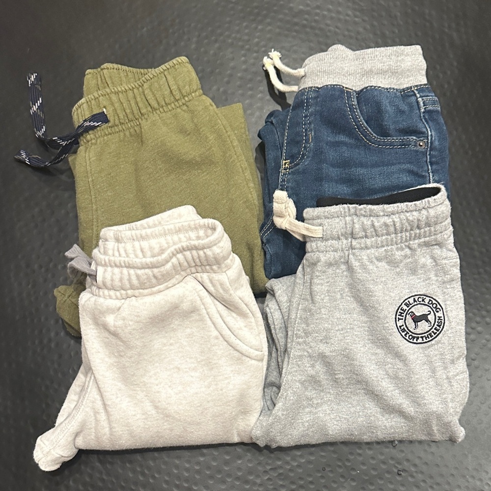 Cat & Jack/The Black Dog Kids Joggers - Green, Denim, Gray, Cream and Jeans
